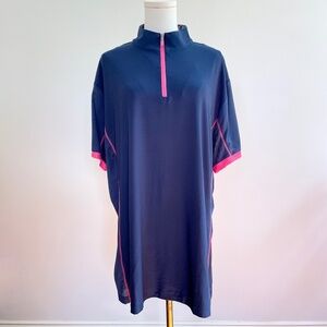 ROMFH 4XL Womens Quarter Zip Riding Shirt Equestrian Chill Factor Mesh Stretch